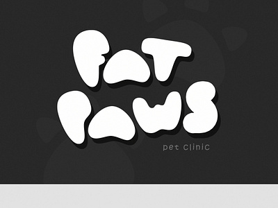 FatPaws Logo art branding design flat illustration illustrator logo minimal type vector