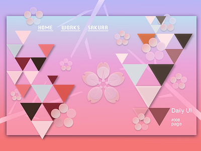 Daily_UI_#008_Page daily ui page sakura