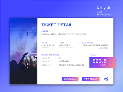 Daily UI_#017_Email Receipt daily receipt ui 017 email