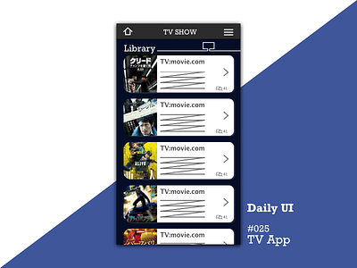 Daily_UI_#025_TV_App daily ui 025 tv app