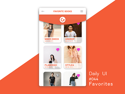 Daily_UI_#044_ Favorites daily ui 044 favorites