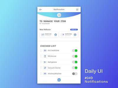 Daily_UI_#049_ Notifications daily ui 049 notifications