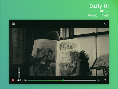 Daily_UI_#057_ Video_Player daily ui 057 video player