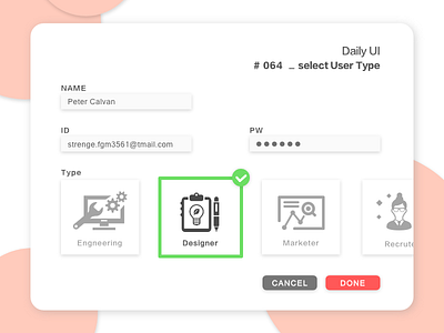 Daily_UI_#064_ Select_User_Type daily ui 064 select user type