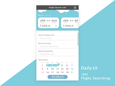 Daily_UI_#068_ Flight_Seaching