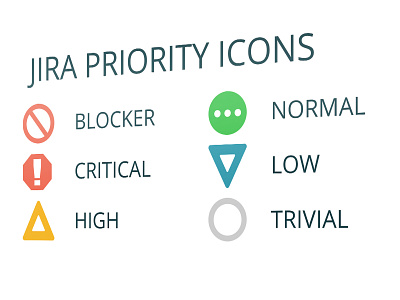 JIRA Custom Priority Icons icons jira minimal