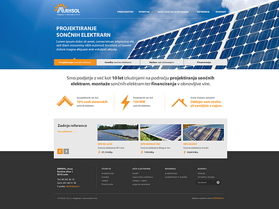 Arhsol concept concept rdesign.si solar power webdesign