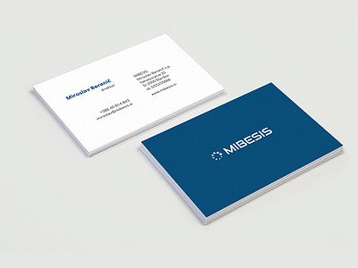 Mibesis Business card business card design print rdesign.si