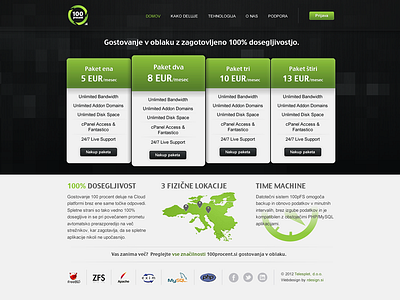 100procent.si branding hosting rdesign.si webdesign website