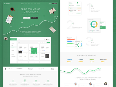 Target Growth Landing Page 2 accountancy accounting clean ui dashboard design graphic design graphs illustrations modern design motion design product design ui ui ux user experience design user interface design ux visual design web web app web design website design