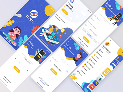 Addition and Subtraction App app design clean clean ui creative graphic design illustrations maths mobile app mockup modern design motion design product design ui ui ux uiux user experience user interaction user interface ux visual design