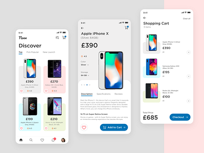 Noon E-commerce App Interface add to cart app concept application checkout clean ui creative ecommerce app interaction iphone minimal mobile app mobile ui modern design product product design shopping cart typogaphy ui ux visual design