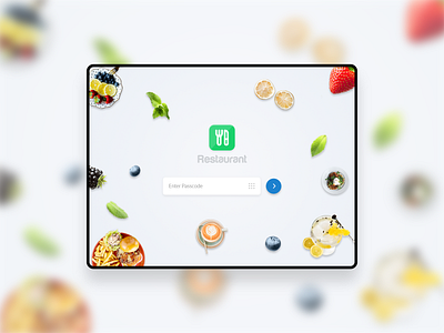 Restaurant App - Login Screen clean ui creative design food graphic design ipad pro login page login screen minimal mobile modern design product design restaurant app sign up ui user experience design user interface design ux visual design web design