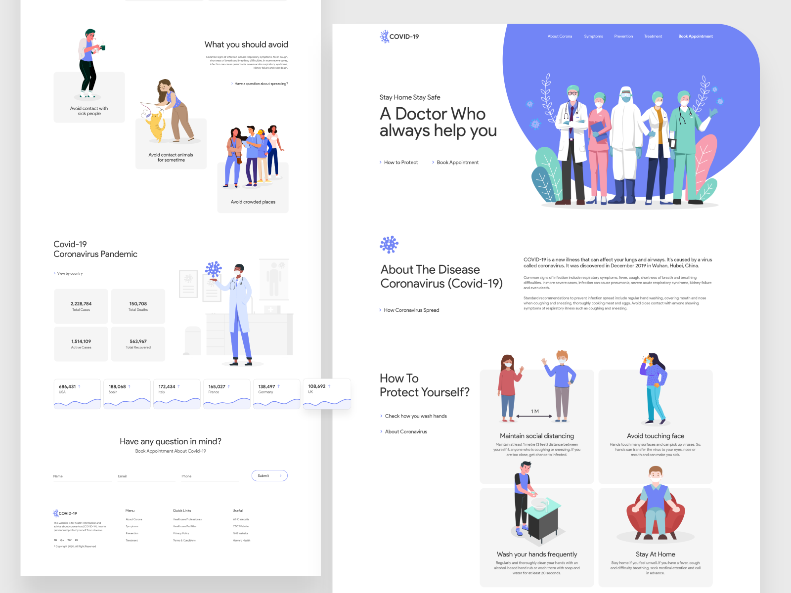 Covid-19 Landing Page Design