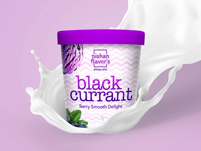 Black Currant - Berry Smooth Delight black currant branding company creative design dribbleweeklywarmup flavors ice cream icecream illustration latest trend logotype milk minimal modern design packaging packaging design purple typogaphy vector visual design