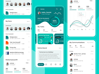 Project Management App call centre character design chart design clean ui creative creative design documents dribble best shot illustration management app minimal performance product design progress bar project management projects task management ui ux visual design