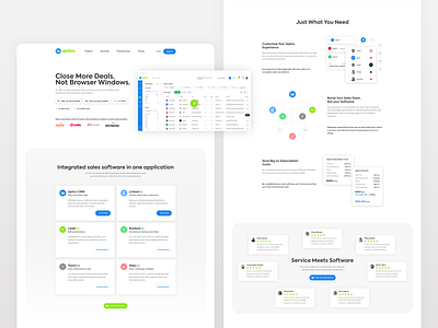 Uptics Homepage Design clean clean ui creative design crm portal homepage design meeting booked minimal modern design motion design product design salesforce ui ux ux designer visual design web web design website concept website design