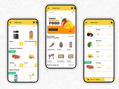 Food Delivery App - UI App Design app app design cart design food and drink food app food delivery food ui foodie homepage design ui uidesign web