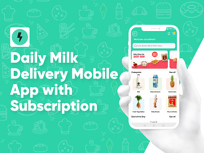 On Demand Milk Delivery Mobile App Development | App UI/UX