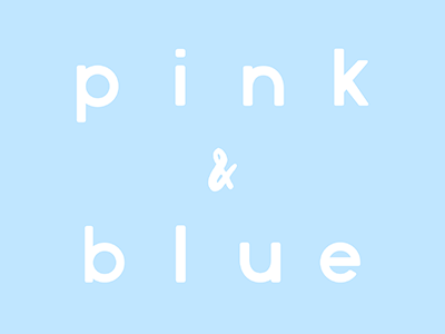 Pink&Blue Brandmark art branding brandmark design identity illustrator logo logomark melmelart vector