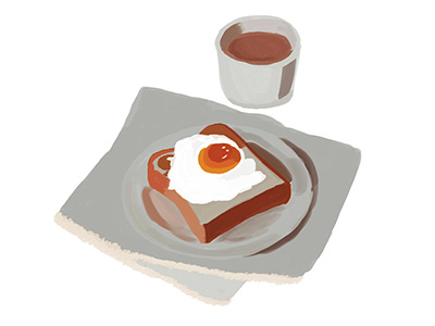 Eggs Benedict with Hot Coco