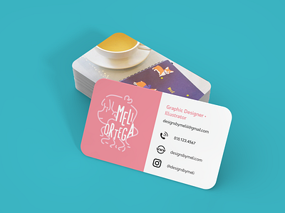 Mel(i) Business Cards aesthetics art branding brandmark business card design design identity illustration illustrator logo logomark melmelart typography