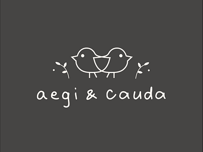 aegi & cauda Final Logo aesthetics art branding brandmark design icon illustrator logo logo a day logo design melmelart typography vector