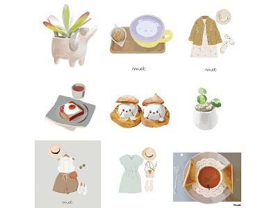 Best 9 of 2018 💫 aesthetics art design fashion food illustration illustrator melmelart painting photoshop