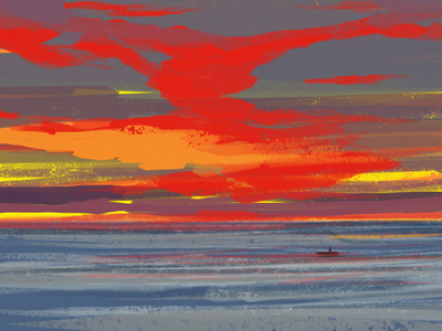Sunset adobe beach bright colours evening experiment illustration love ocean sea sky sunset