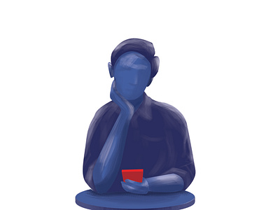 Meditation! adobe blue busy illustration meditation mobile newgen photoshop