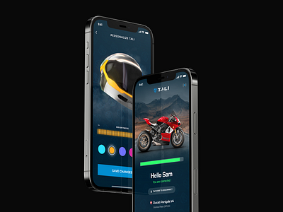 Concept App for Motorcycles app ducati helmet mobile app motorcycle userinterface