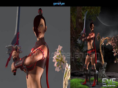 3D Eve Lady Warrior – 3d character development for Games