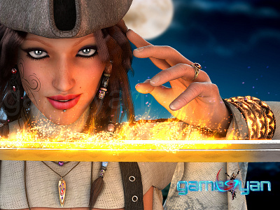 Pirate Character Model Pirates Low Poly Cartoon Fantasy Characte 3d animation studio character design character designer character modeling fantasy game outsourcing