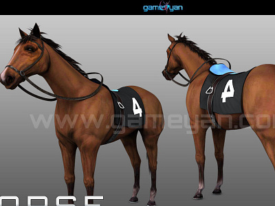 3D Horse Animal Character Modelling With GameYan Studio 3d animal 3d character animal 3d character designer 3d model animation character design studio character modeling digital 3d horse low poly models. zbrush