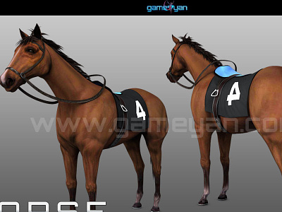 3D Horse Animal Character Modelling With GameYan Studio