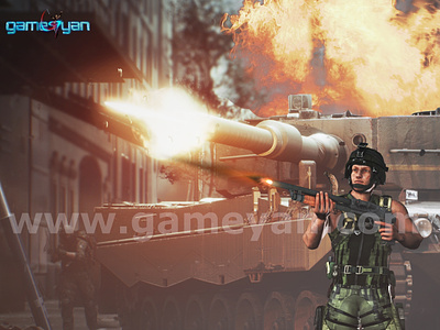 Military Mascot by GameYan 3D Production Animation Studio 3d 3d animation studio 3d character 3d character modeling 3d modeling 3d production animation studio animation character character design character design studio character modeling design development game game art outsourcing game character game design game development companies game development studio game outsourcing