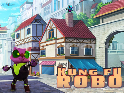 KungFu ROBO Character model by Post Production Animation Studio