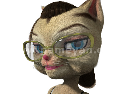 Kitty 3D cat by Animation Movie Production Companies 3d 3d animation studio 3d character modeling 3d modeling animation character character design character design studio character modeling design development fantasy game game art outsourcing game character game design game development companies game development studio game outsourcing modeling