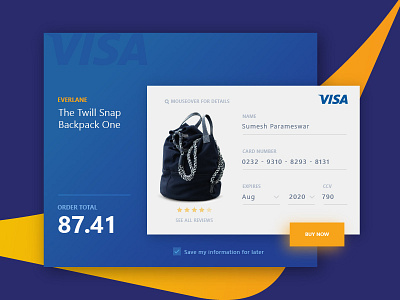Visa Credit Card Purchase Pg