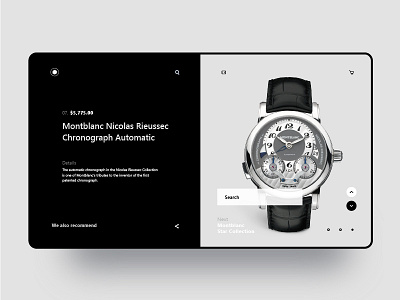 Montblanc Watch Purchase Page Ui