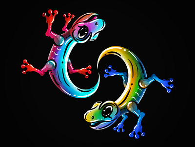 Gekko’s animals art color colorful design digital illustration digitalart gekko graphicdesign illustration illustrator procreate
