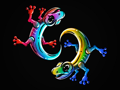 Gekko’s animals art color colorful design digital illustration digitalart gekko graphicdesign illustration illustrator procreate