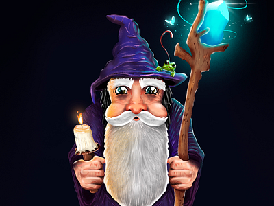 Wandering Wizard art design digital illustration digitalart graphicdesign illustration illustrator magic photoshop procreate wizard