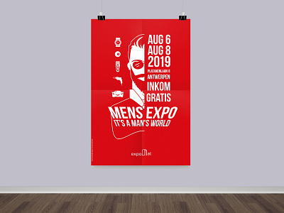 Poster Mens Expo branding design expo graphicdesign illustration illustrator logo men men fashion photoshop poster