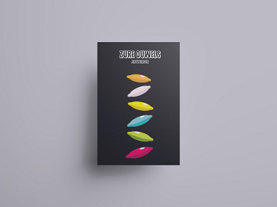 Sour Wafers flatdesign poster