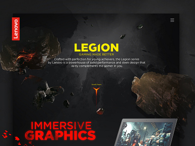 Lenovo Legion - Landing Page