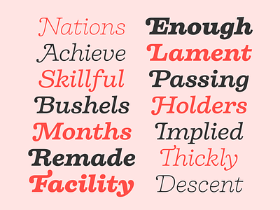 Some of the swashes of Firelli's italic styles