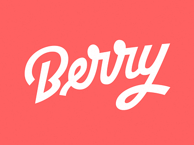 Berry Wordmark lettering logo logomark type typography wordmark