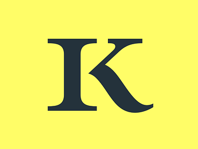 Letter K glyph letter lettering type typography