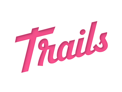 Trails lettering